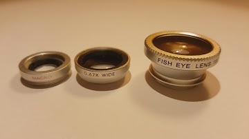 3 in 1 Universal Smartphone Camera Lens 180°Fish Eye & Wide Angle & Macro Lens