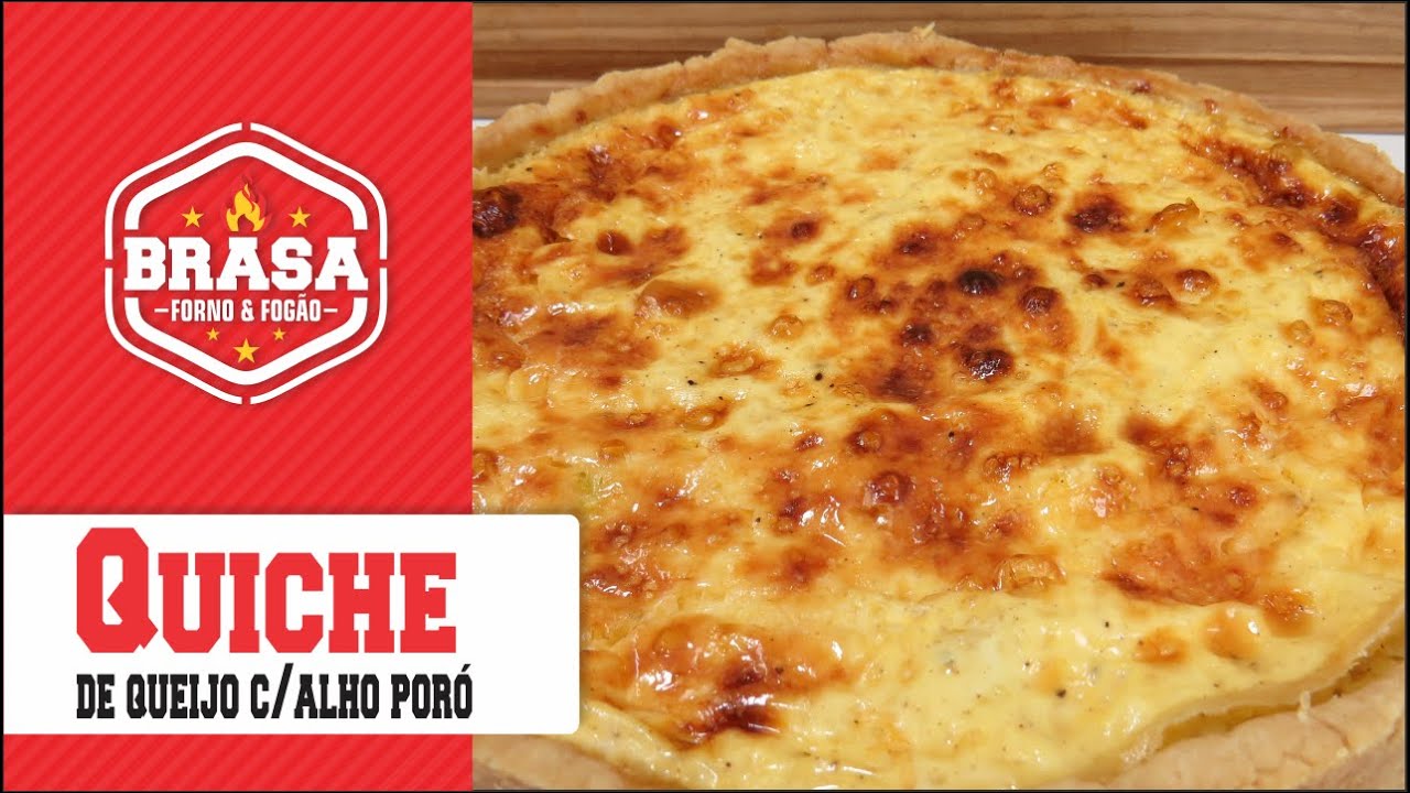 Como fazer quiche de queijo com alho poró