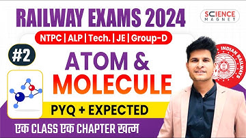 Class #2 | Atom & Molecules Questions | Railway Science Free Batch 🔥 Daily 10 AM🔴 #neerajsir