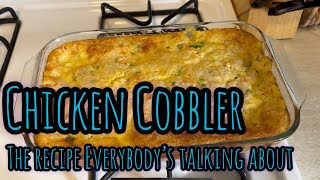 Chicken Cobbler Recipe #viralticktok #chickencobbler #potpie #easyrecipe #redlobsterbiscuits