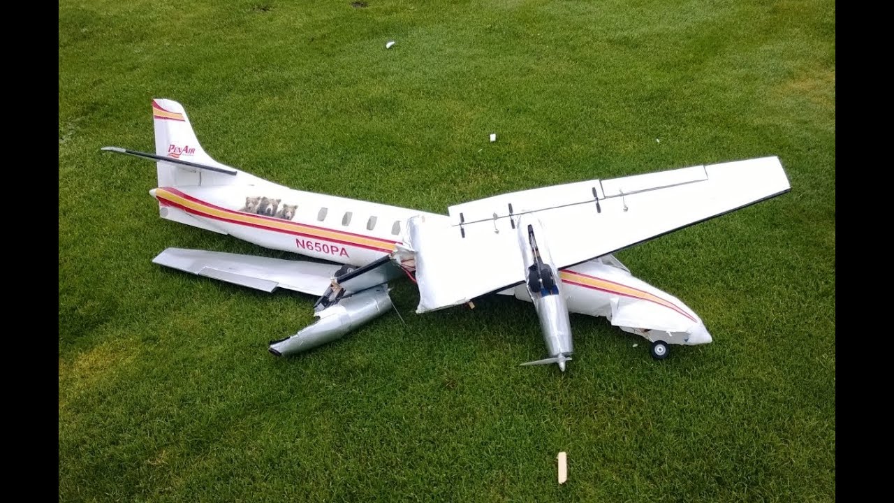 RC Penair Fairchild Metroliner Maiden Crash