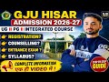 GJU HISAR ADMISSION 2026-27 II @civilworld0312