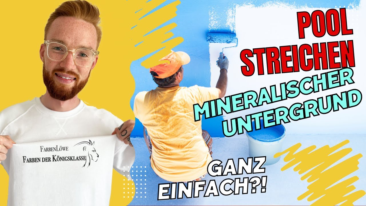 Betonpool streichen: So streichst du deinen Pool aus Beton & Stein mit Poolfarbe - farbenloewe.de