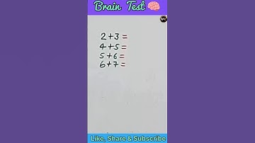 🤔Brain Test | IQ Test  #puzzle #iqtest #braintest  #trending