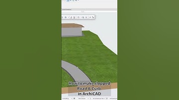 Site Plan, Slopped Road and Curbs in Archicad #archicad #archicadtutorial #architecture