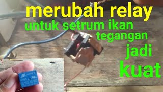 cara merubah relay untuk setrum ikan yang lebih kuat