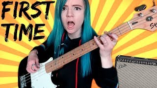 PLAYING BASS FOR THE FIRST TIME EVER chords