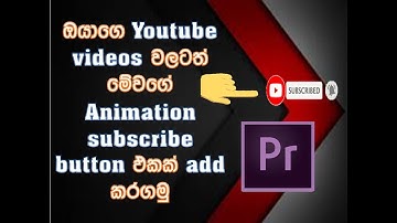 How to add animation Subscribe button in your video