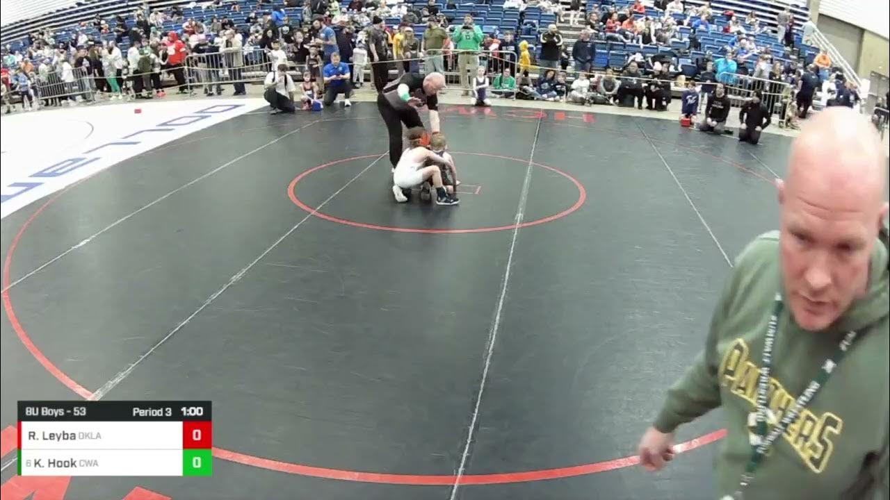 Ronnie Leyba vs Kvasir Hook 2025 Kids Folkstyle Nationals 8U 53 Ibs