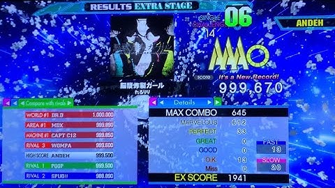 [DDR A20+] Brain Fluid Explosion Girl (CSP-14) 999,670 PFC