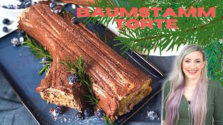 KRASS LECKER & TURBO SCHÖN - Bûche de Noël Schokotorte zu Weihnachten - Baumstammtorte