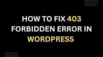 How To Fix 403 Forbidden Error In WordPress | Access To This Resource On The Server Is Denied