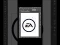 EA sports logo design in Adobe Illustrator #illustrator #tutorial #logo