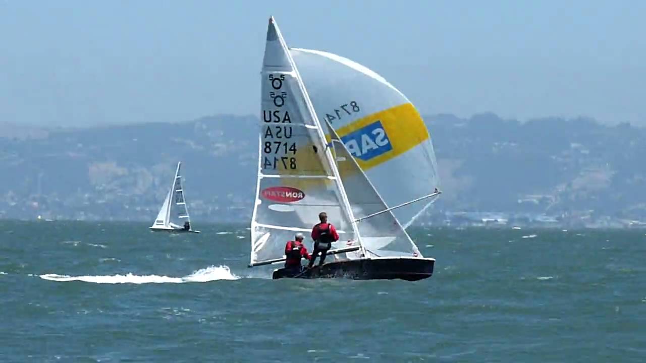 SAP 505 World Championship 2009, Race 4, Jibe Mark - YouTube