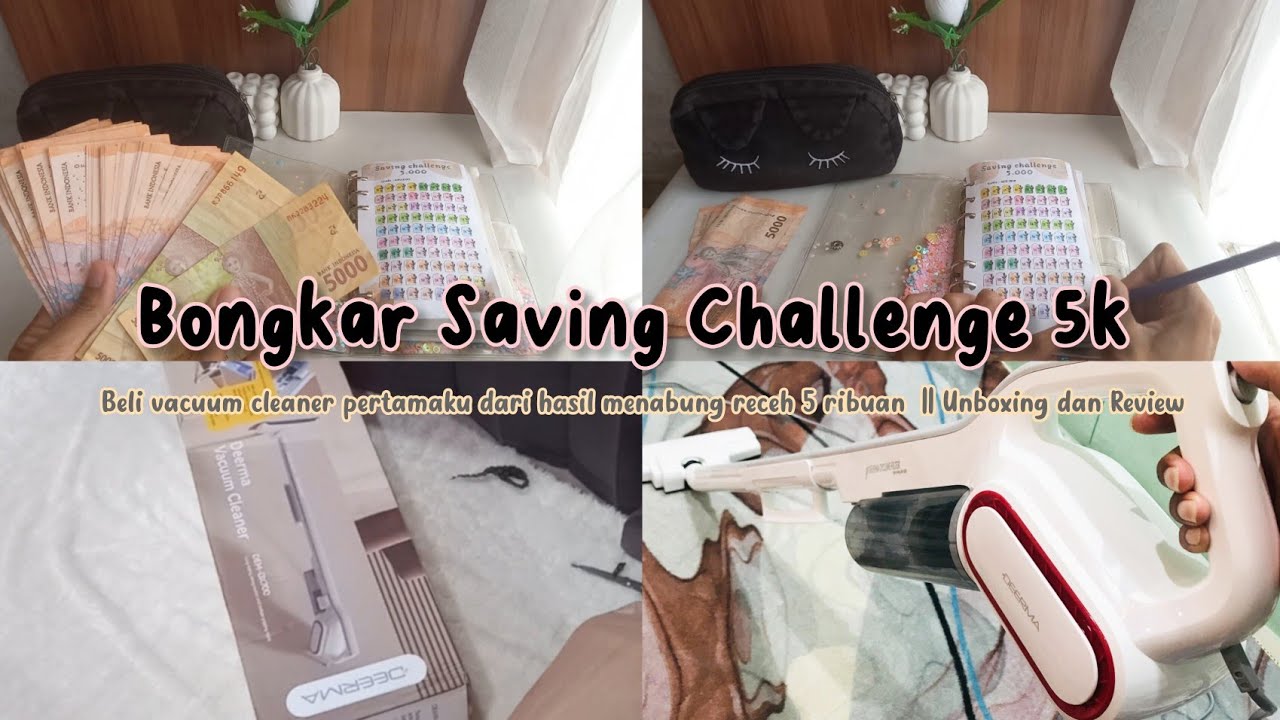 BONGKAR SAVING CHALLENGE 5K UNTUK BELI VACUM CLEANER || Review Vacuum Cleaner harga dibawah 500k