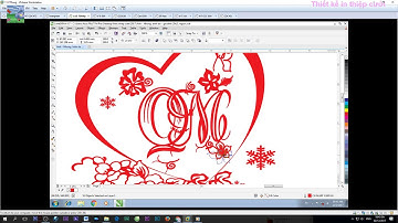 Thiết kế in thiệp cưới bằng phần mềm Vector corel in phun màu Canon & Epson