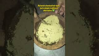 🌿 Natural colour, healthier hair. First Plant Mehndi 🤎✨#haircare #ugccreator
