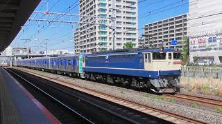 【甲種輸送】EF65 2070牽引、都営三田線6500形8両　　2021.4.11