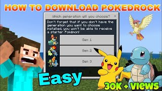 HOW TO DOWNLOAD AND PLAY POKEDROCK MOD IN MINECRAFT PE || FULL EXPLAIN IN HINDI || PIKACHU YT screenshot 4