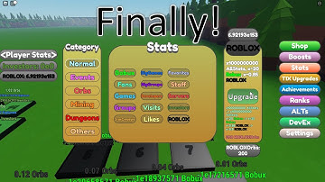 Finally Getting the 200 Roblox Orb Stat Upgrade! Button Bobux Simulator