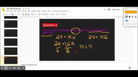 SAT MATH Video 2A - Google Slides