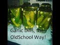 Canning Garlic Dills, the old school way!