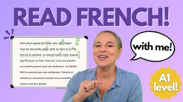 Learn To Read French With Me | A1 Level French for Beginners