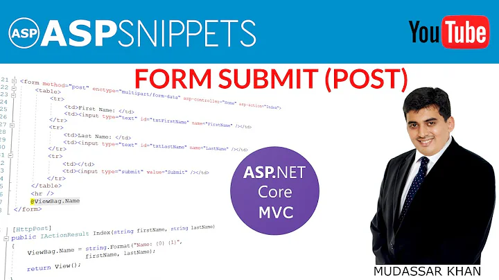 ASP.Net Core: Form Submit (Post) Example