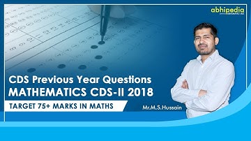 Target CDS 1 2020 I Elementary Mathematics I Previous Year Question I By M S Hussain Sir