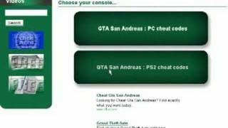 GTA San Andreas PS2 Cheat Codes