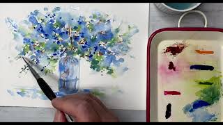 Easy Fun Watercolours Floral To Try!