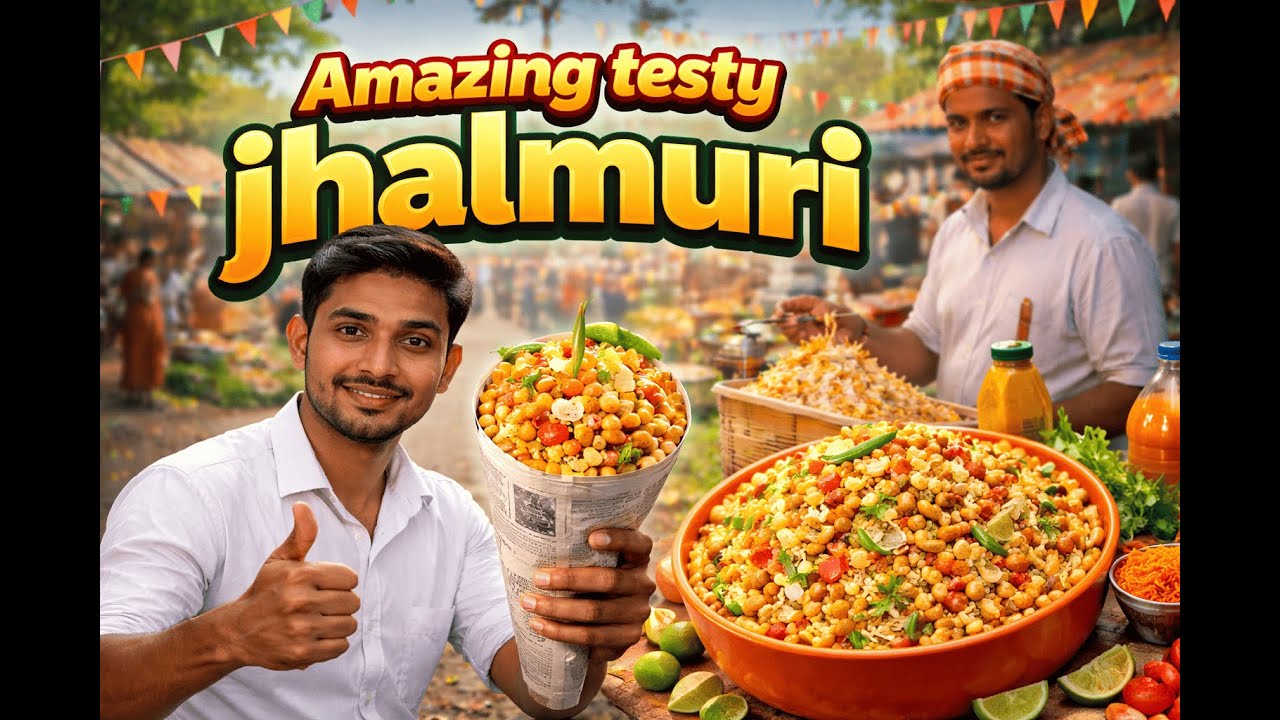 Best test food jhal muri in West bengal malda    Food vlog 