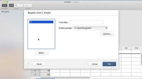 Minitab 19: Creating a Boxplot
