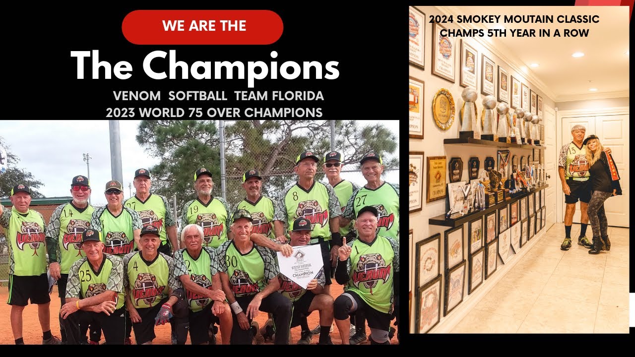 Senior Softball Legends Venom 75s' wins 2024 Smokey Mountain
