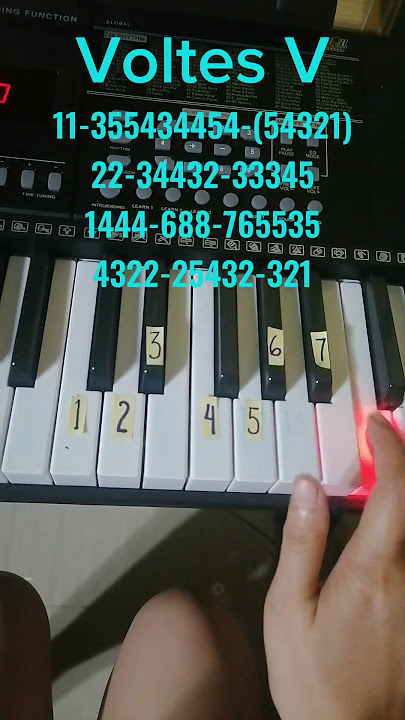 Voltes V Piano by Number
