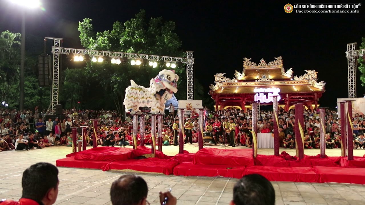 Thailand lion dance lanmaihoathung [Ngày Hội Lân Huế 2019] liondancefestival2019