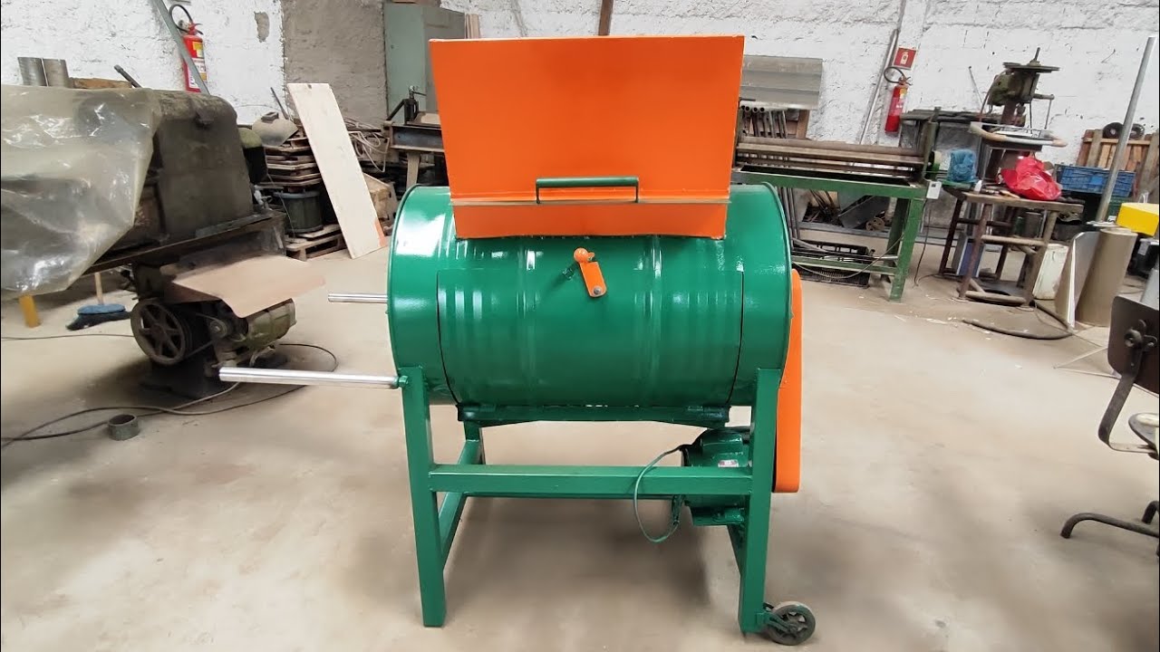 Debulhadeira de milho e feijão caseira com sucata