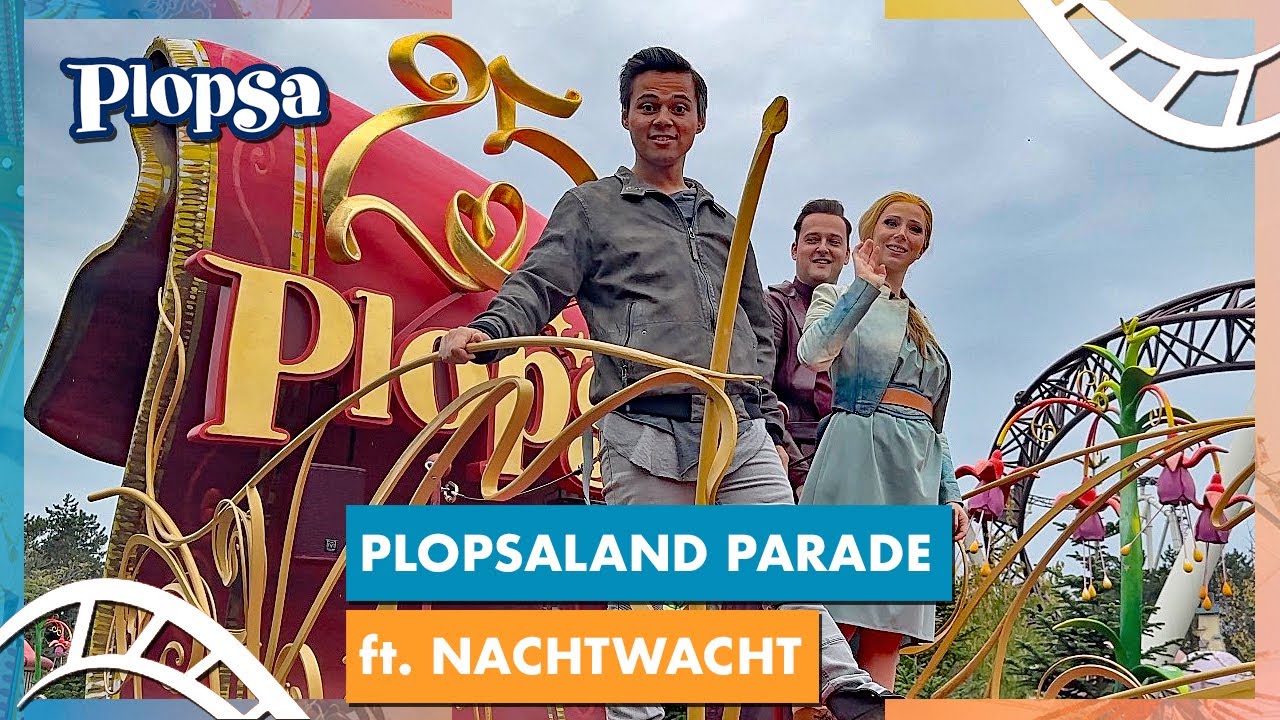 🦇 Plopsaland Parade with Nachtwacht Actors 2025 | Plopsaland De Panne Belgium 🇧🇪