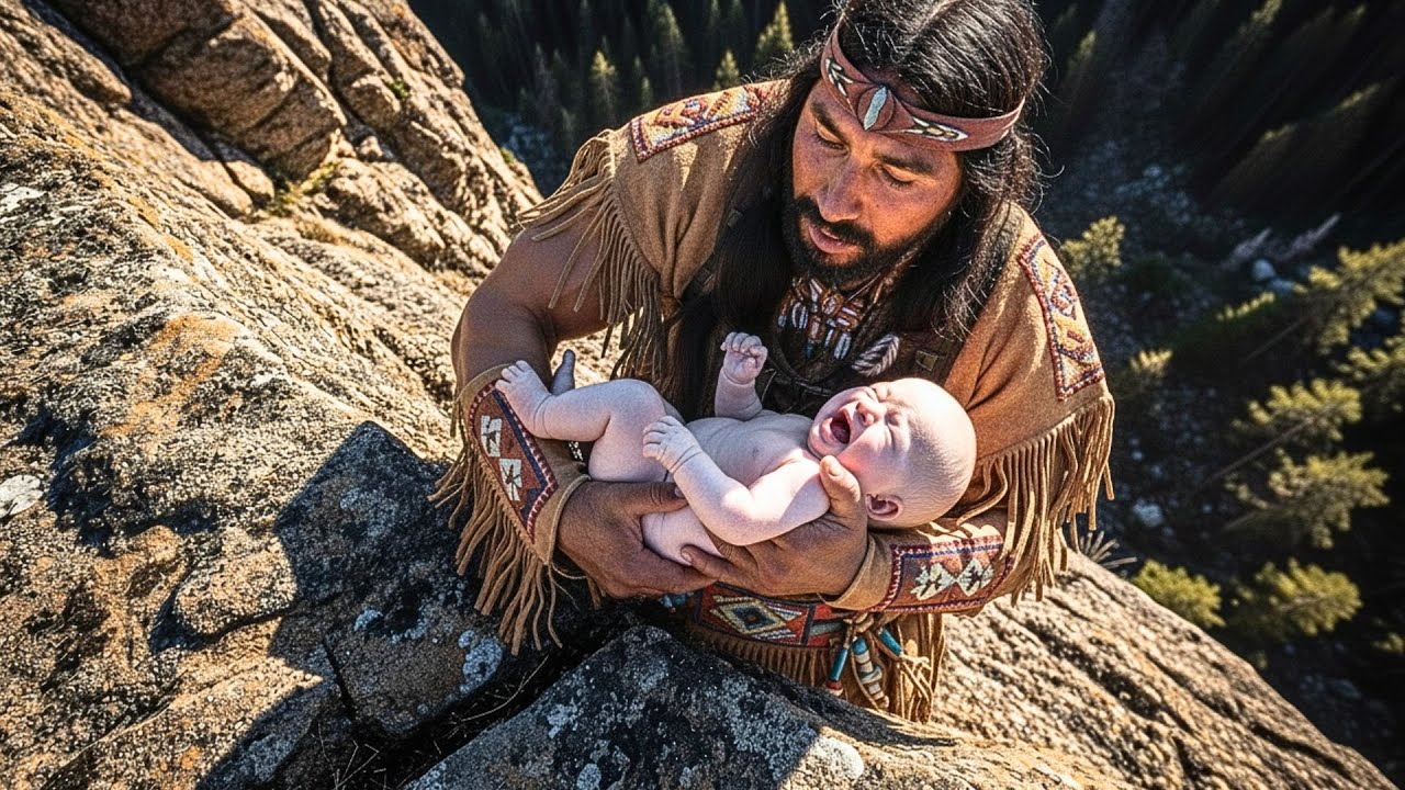 LA TIRARON AL PRECIPICIO PORQUE NACIÓ ALBINA, pero Cuando un Cazador Apache la Recuperó...