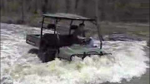 Polaris Ranger through deep water