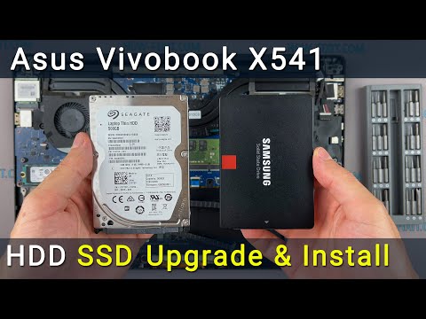 Как установить SSD в ноутбук Asus X541 | как поменять жесткий диск
