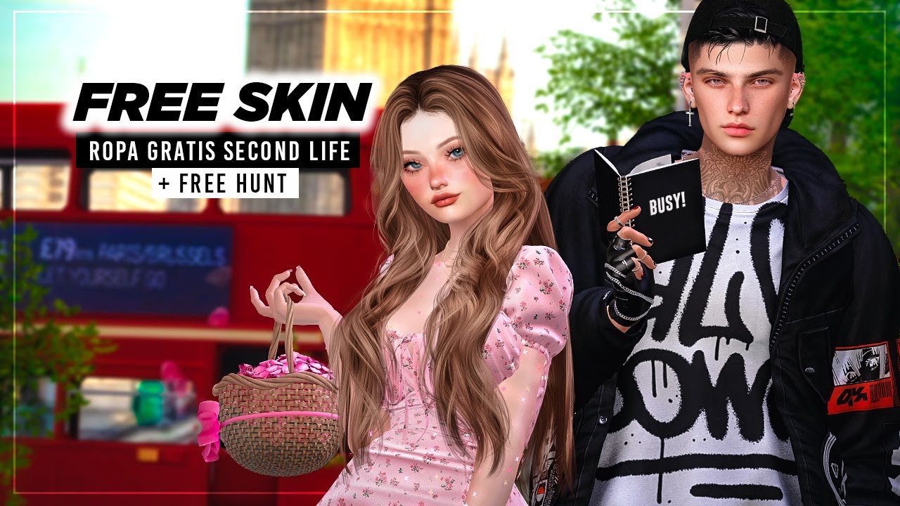 FREE GIFTS Second Life: FREE Skin evox + Shape Lelutka | Free HUNT Kiyomizu + Ropa Gratis