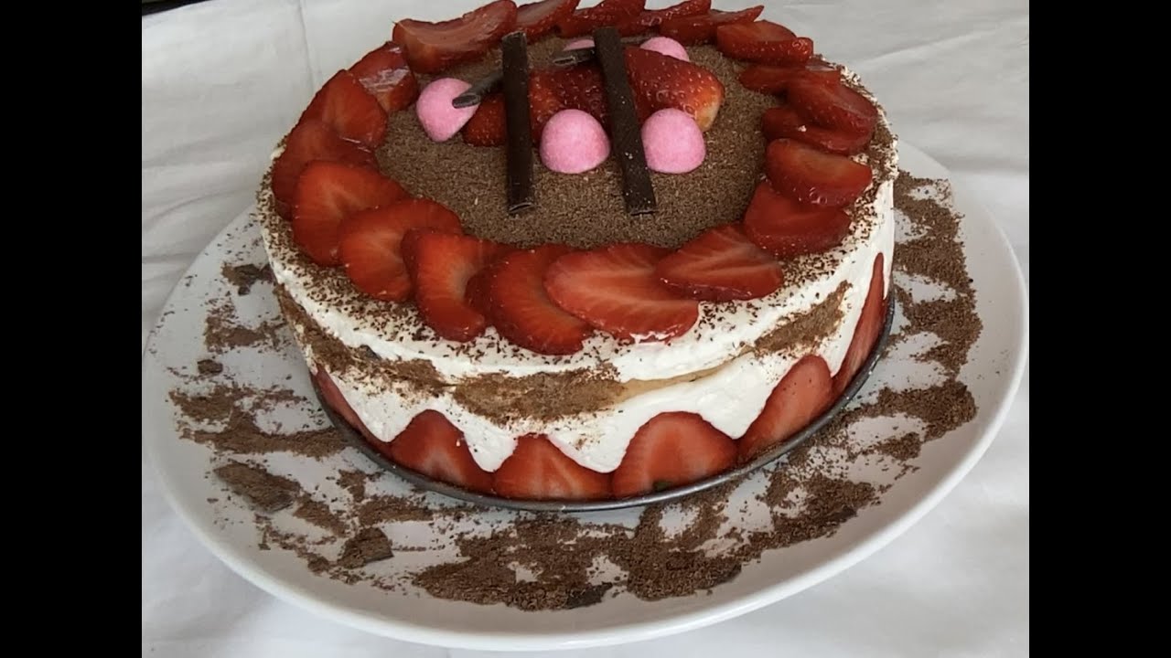 Magnifique FRAISIER sans cuisson🍓🍓🍓