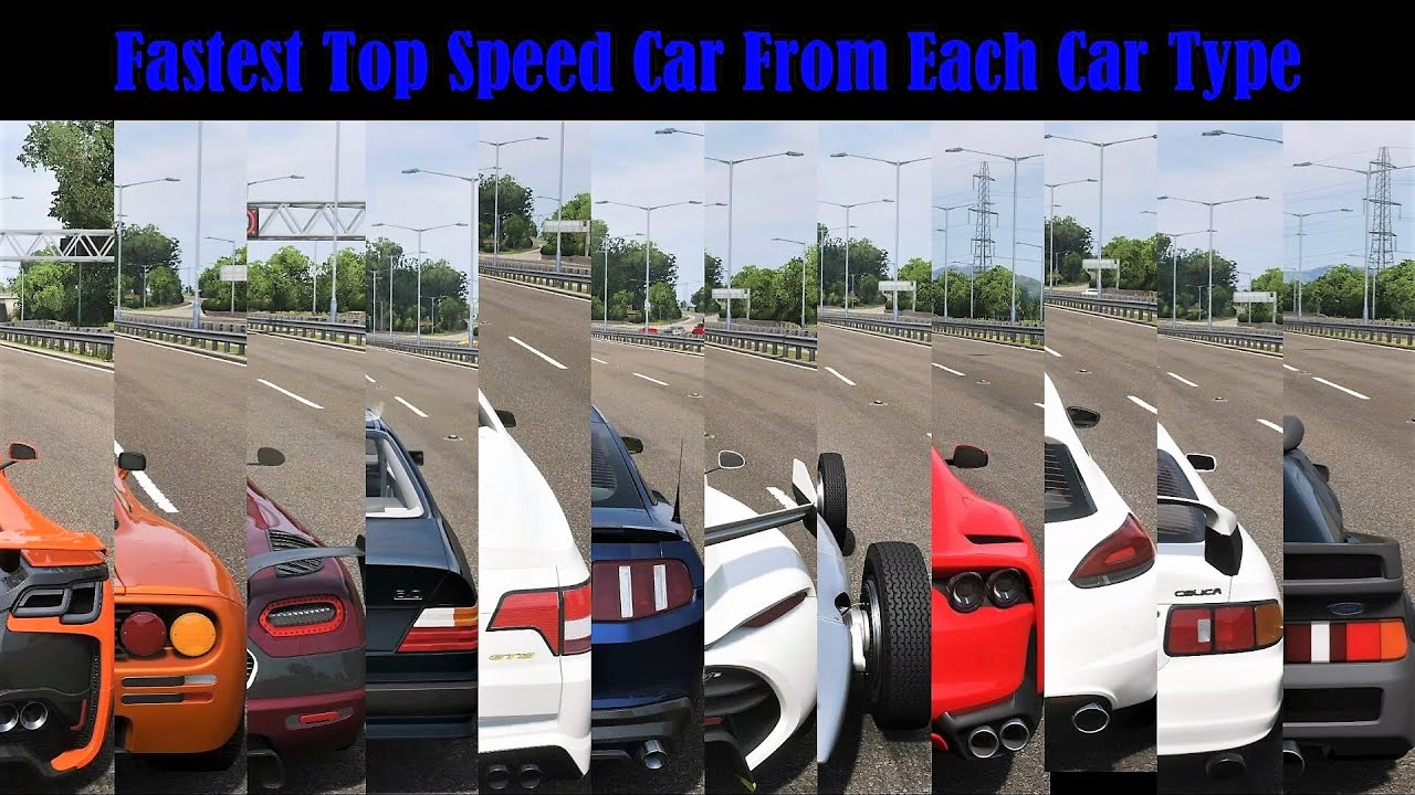 FASTEST Top Speed Car In Forza Horizon 4 From Each Car Type ! 4K