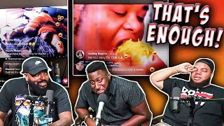 INTHECLUTCH &  @Chiseled Adonis   REACTS TO Mf eats chili dog for breakfast PT1&2 my 600 lb life