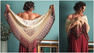 Easy, Step-by-Step Instructions: Crochet the Adventurous Beginner Sunset Diamonds Shawl! screenshot 5
