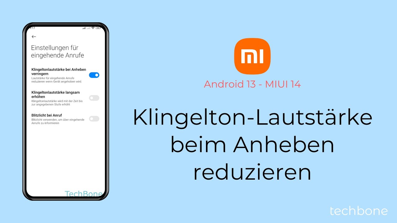 Beim Abspielen Von Sprachnachrichten Kommt Klingelton Xiaomi Klingelton-Lautstärke beim Anheben reduzieren - Xiaomi [Android 13