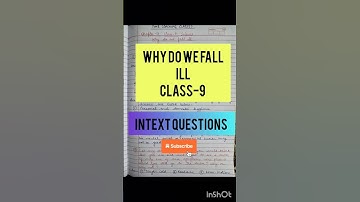 Why do we fall ill | Class-9 | Intext Questions | Chap-13 | Questions and Answers | NCERT | Science