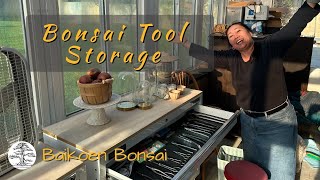 Bonsai Tool Storage Solution - Bonsai Exhibition  - Baikoen Bonsai Club
