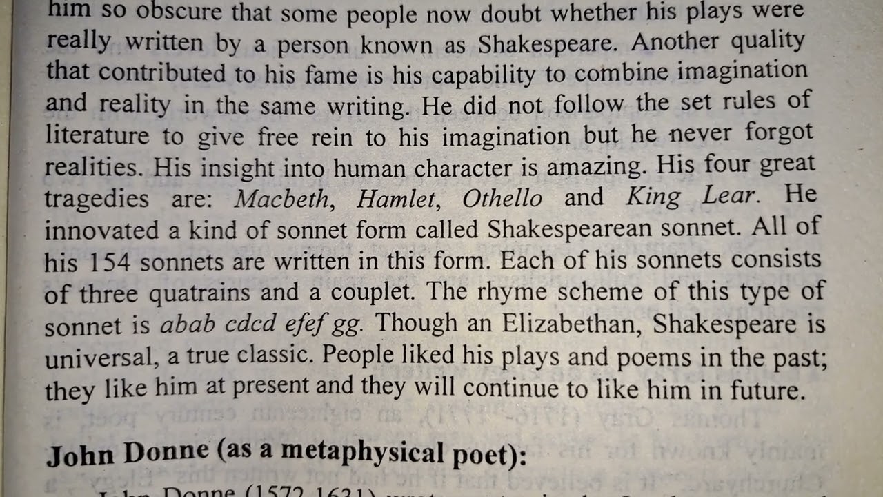 William Shakespeare life and work